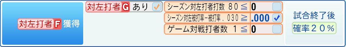 獲得条件