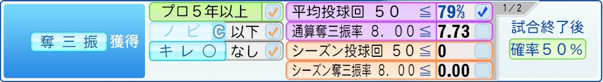 獲得条件
