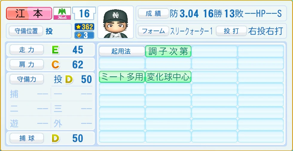 南海ホークス レジェンドOB 江本 守備・適性