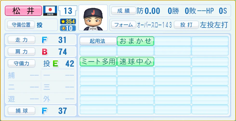 2023 WBC 日本代表 松井 守備・適性