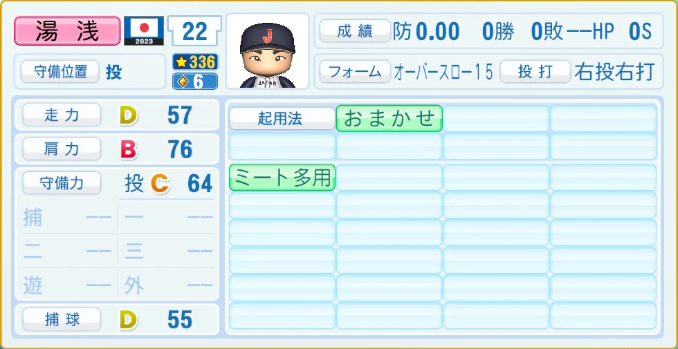 2023 WBC 日本代表 湯浅 守備・適性