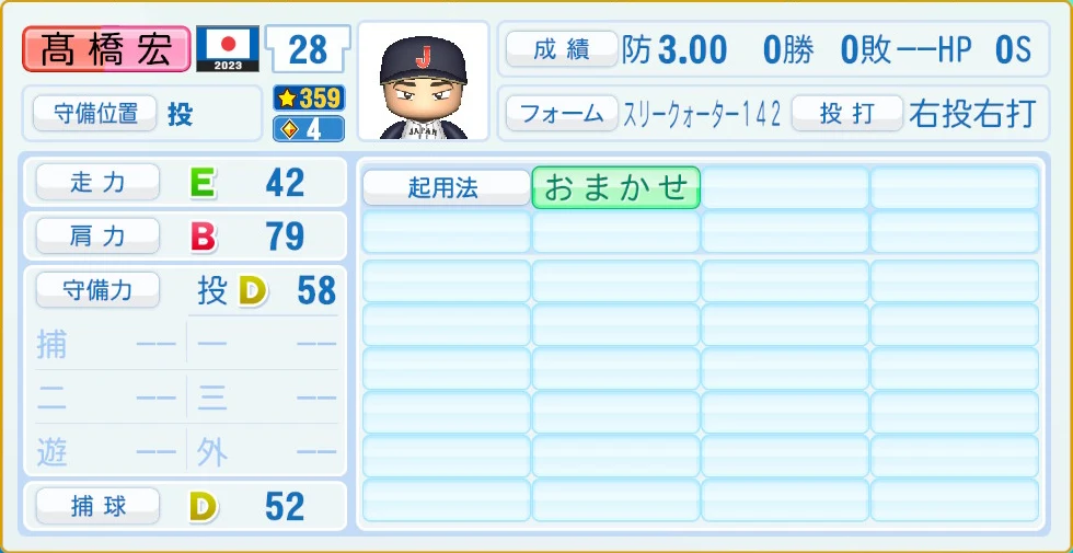 2023 WBC 日本代表 髙橋宏 守備・適性