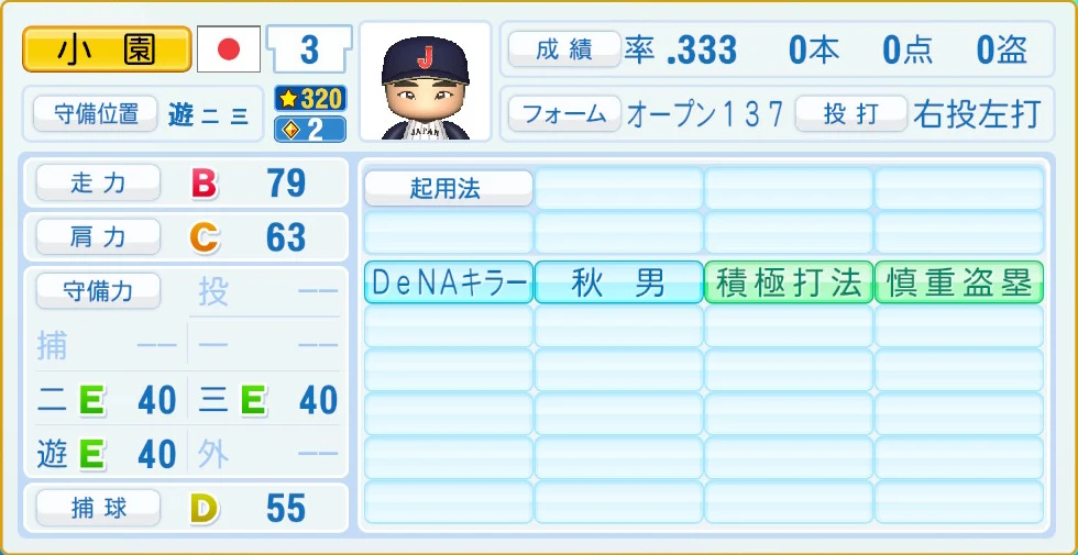 2026 WBC 日本代表 小園 守備・適性