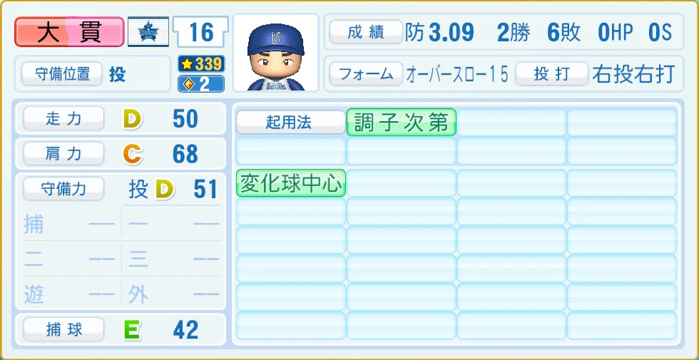 横浜DeNAベイスターズ 大貫 守備・適性