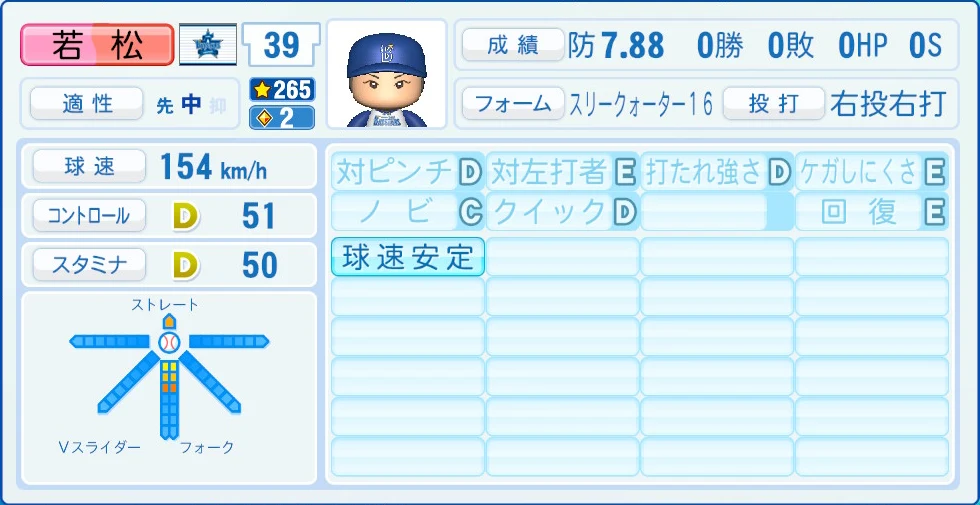 横浜DeNAベイスターズ 若松 能力