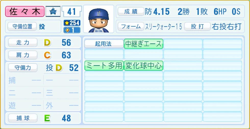 横浜DeNAベイスターズ 佐々木 守備・適性
