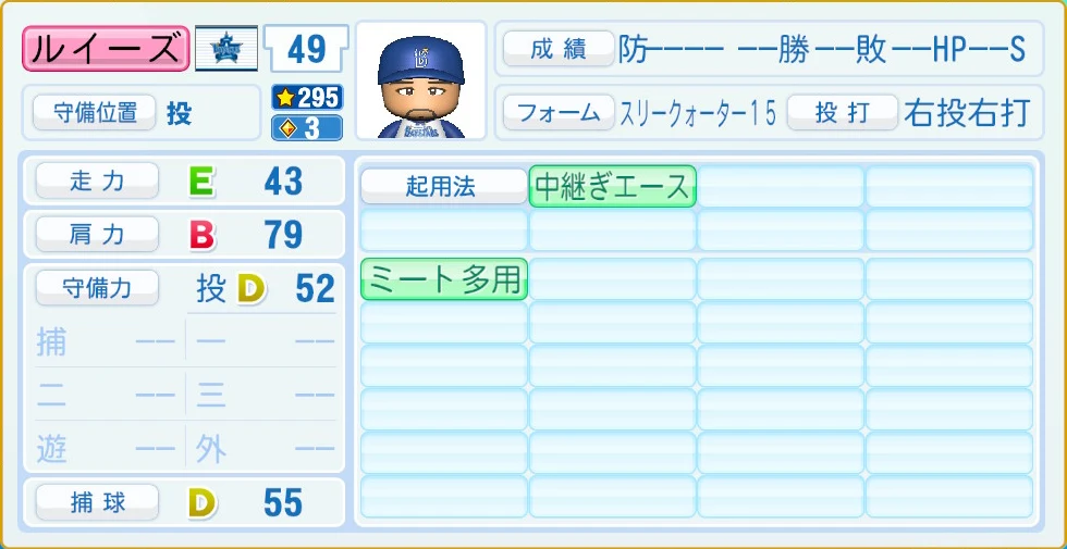 横浜DeNAベイスターズ ルイーズ 守備・適性
