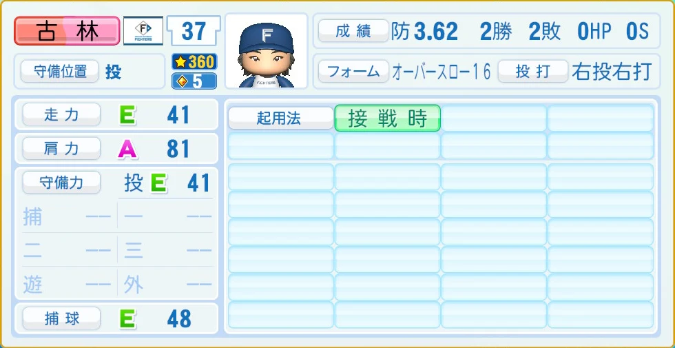 日本ハムファイターズ 古林 守備・適性